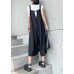 New fashion black large size loose straight tube wide leg jumpsuit female summer